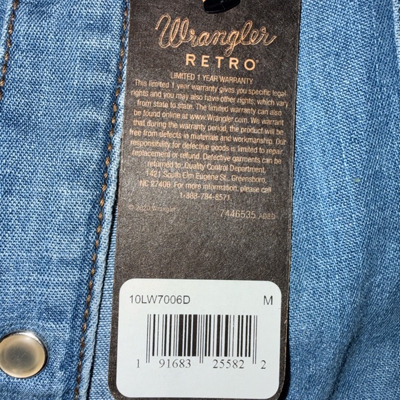 Wrangler Blue Denim Shirt - Picture 5 of 5